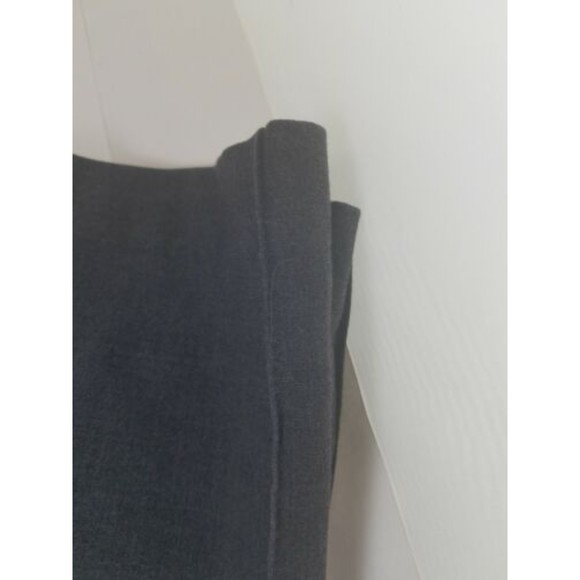 Womens Necessary Objects Gray Dress Pants Wide Leg 2Faux Pockets 10/M Flat Front - Picture 3 of 9